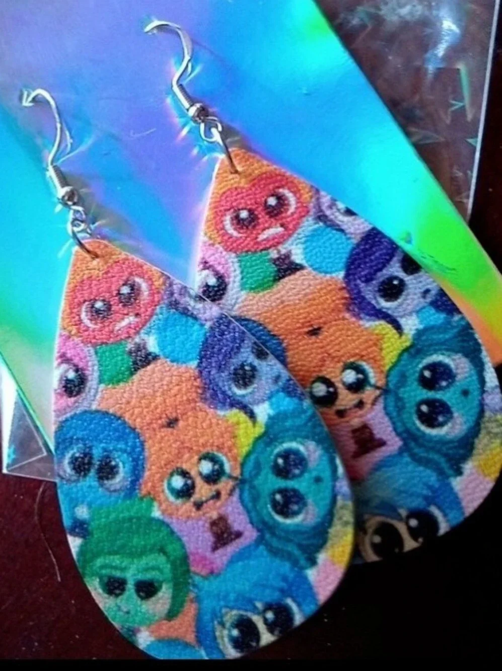 $8 Each Or Bundle 5/$20 Colorful Inside Out Inspired Teardrop Kids Earrings